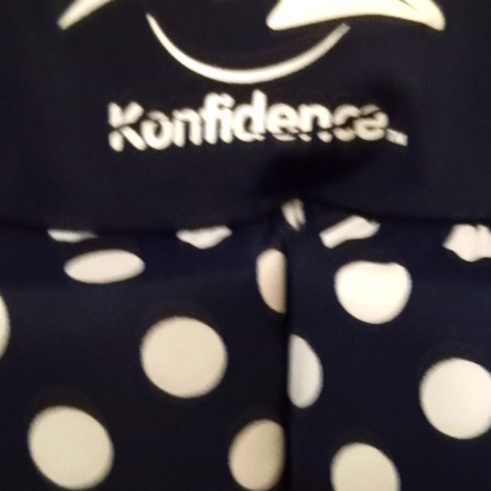 Toddler Girls Konfidence Dark Blue and White One Piece Life Jacket - Picture 3 of 7